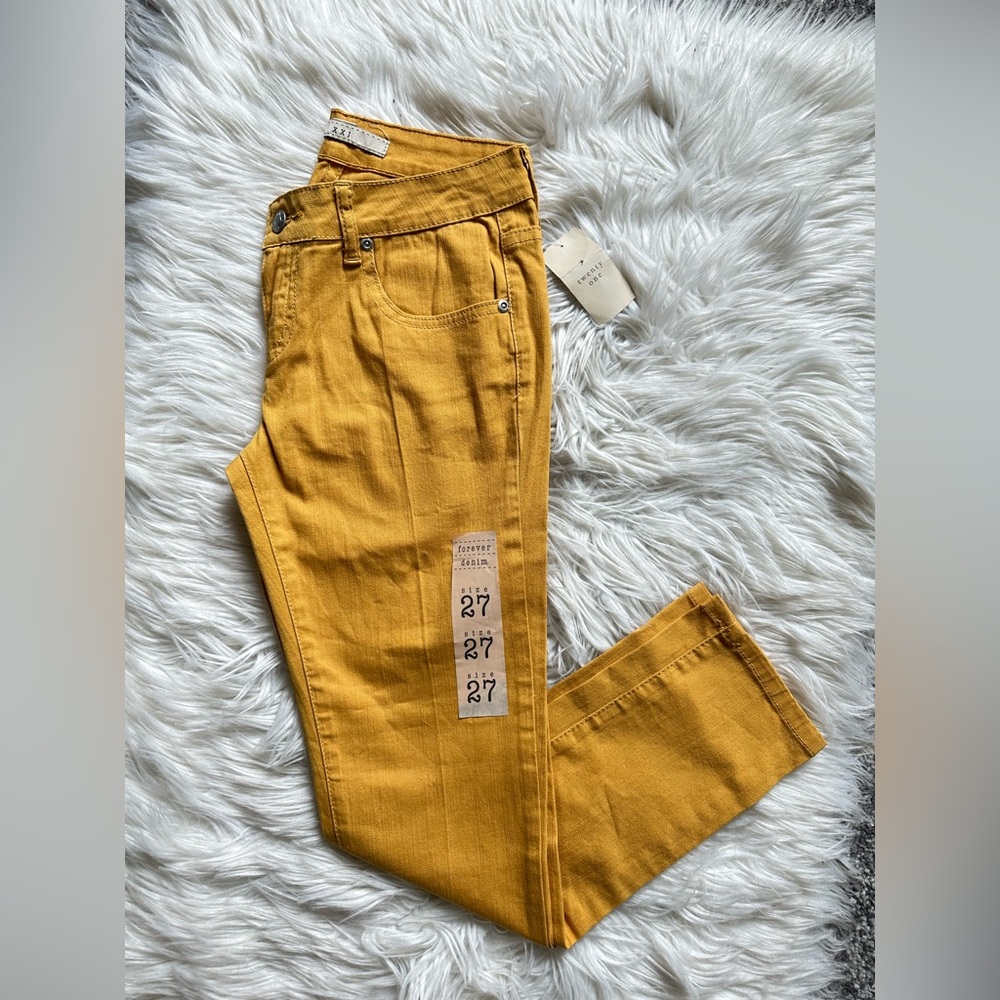 F21 mid rise skinny jeans